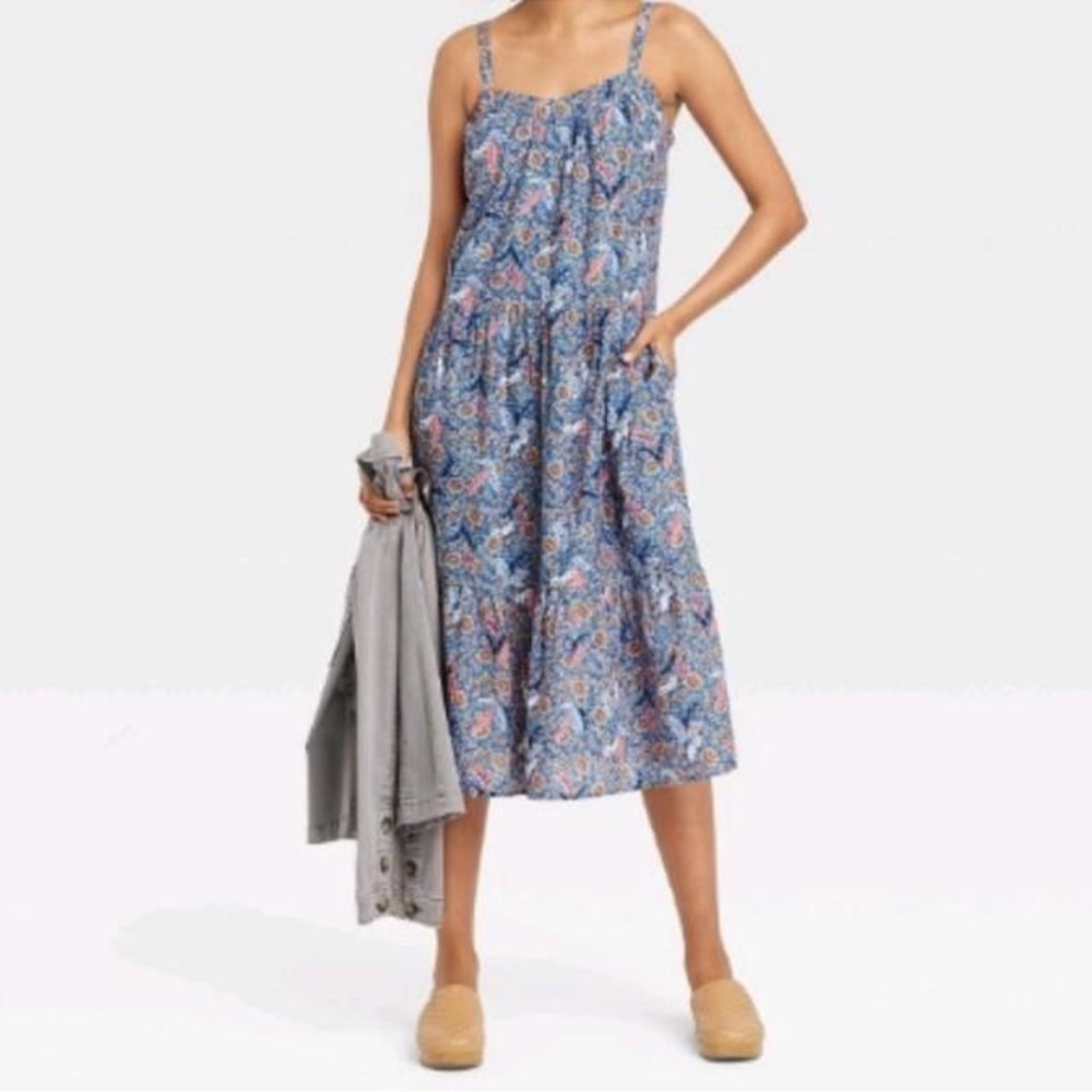 Knox Rose Tiered A Line Cotton Dress